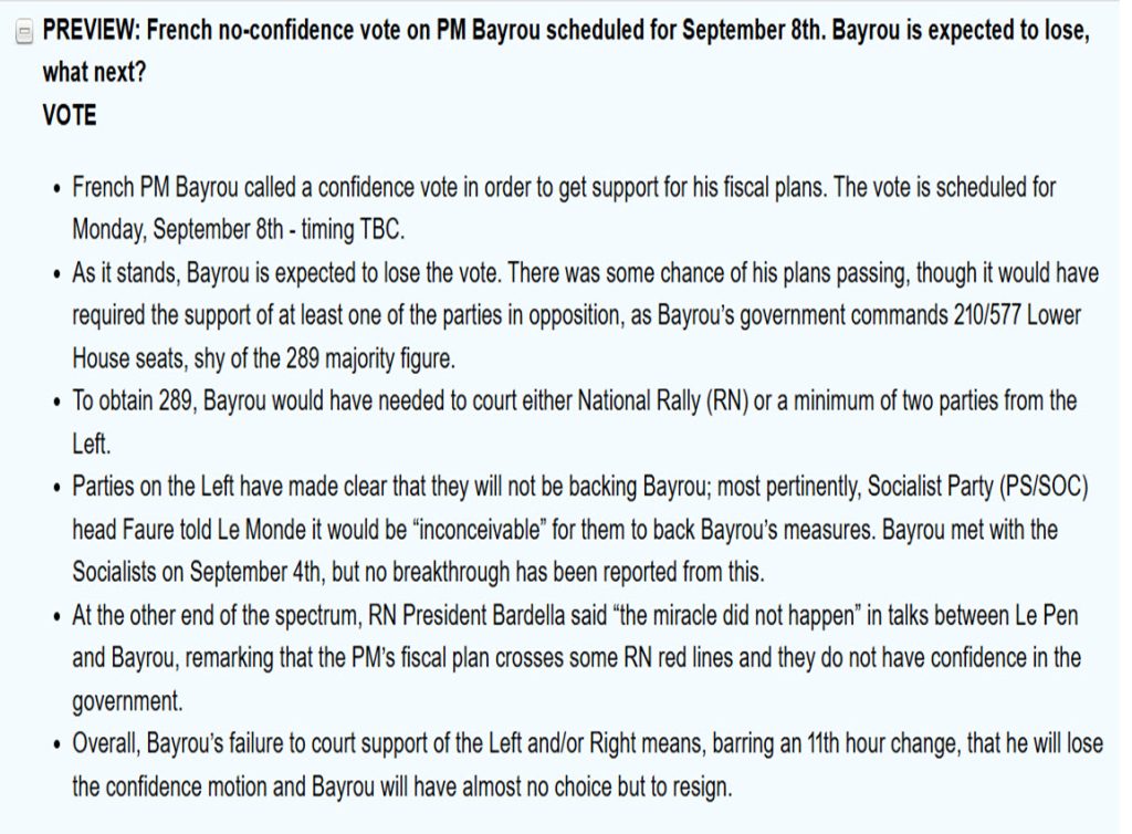 France confidence vote